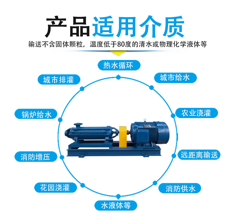 卧式多级离心适用工况