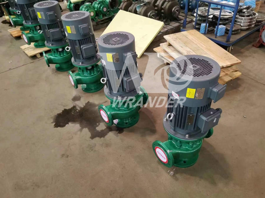 皖达流体20台氟塑料立式管道泵发往武汉