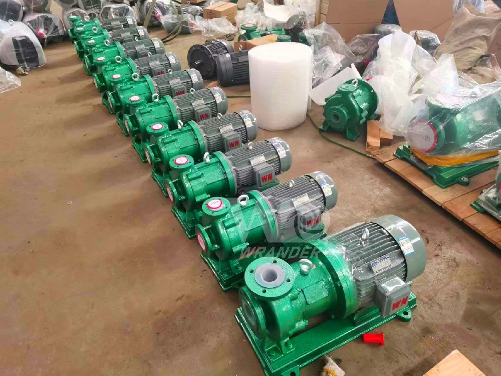 皖达流体10台氟塑料磁力泵发往葫芦岛